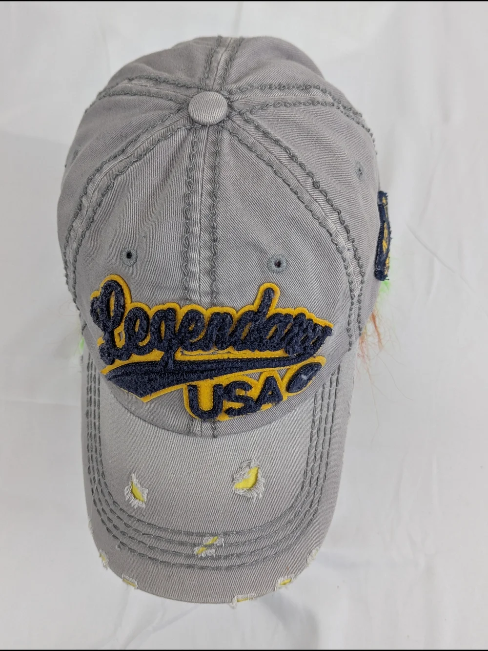 KBETHOS Legendary USA Light Gray Cotton One Size Hat Cap